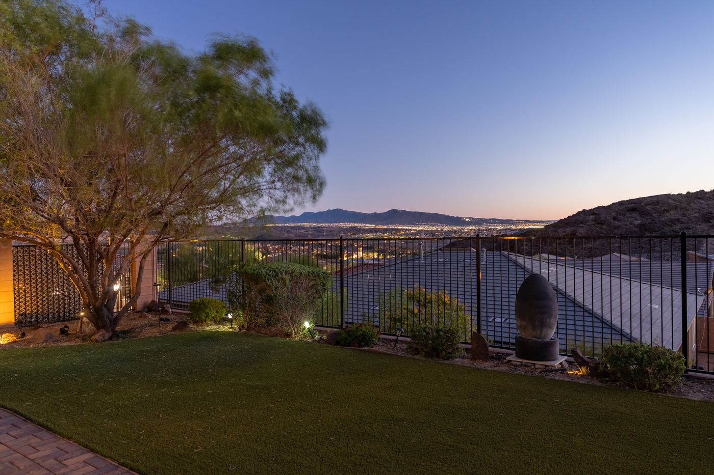 Patio at dusk